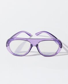 Фиолетовые женские солнцезащитные очки круглой формы с защитой от ультрафиолета Parfois Parfois, фиолетовый