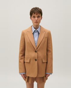 Женский пиджак с воротником с лацканами Claudie Pierlot, коричневый