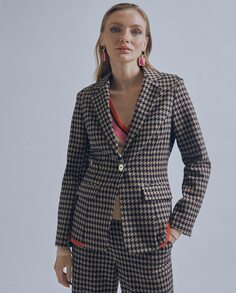 Женский пиджак с карманами с клапанами и принтом Lola Casademunt, мультиколор