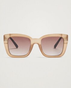 Коричневые женские солнцезащитные очки квадратной формы с защитой от ультрафиолета Parfois Parfois, коричневый