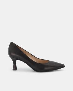 Женские кожаные туфли с острым носком и каблуком-воронкой Latouche, черный