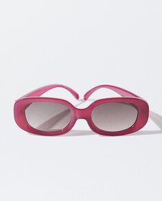 Розовые женские солнцезащитные очки овальной формы Parfois с защитой от ультрафиолета Parfois, розовый