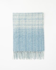 Твидовый шарф с градиентом Sfera, синий (Sfera)