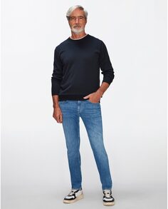 Узкие мужские джинсы светло-голубого цвета 7 For all mankind, светло-синий
