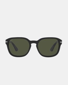 Черные закругленные солнцезащитные очки унисекс из ацетата Persol, черный