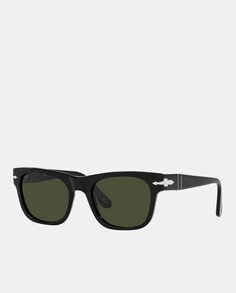 Черные прямоугольные солнцезащитные очки из ацетата Persol, черный