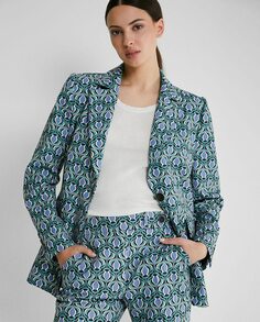 Женский пиджак с пуговицами и абстрактным принтом Trucco, мультиколор