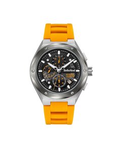 Abbotville TDWGQ2231202 Мужские часы на силиконе и оранжевом ремешках Timberland, оранжевый