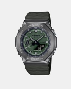 G-Shock Metal GM-2100B-3AER Мужские часы из зеленой смолы Casio, зеленый