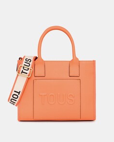 Средняя оранжевая сумка через плечо La Rue для покупок Tous, оранжевый