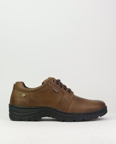 Мужские туфли из серо-коричневой кожи на шнуровке Coronel Tapiocca
