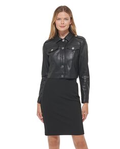 Женский пиджак с длинными рукавами DKNY, черный