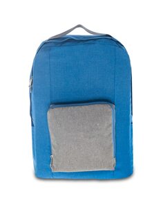Синий и серый рюкзак на молнии Bags Up, синий