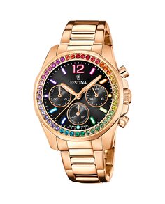 F20639/3 Женские часы Boyfriend из розовой стали Festina, розовый