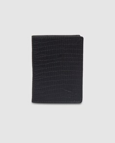 Laura Valle мужской кожаный кошелек с портмоне черного цвета Jaguar, черный