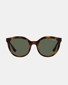Солнцезащитные очки Havana овальной формы Vogue, коричневый
