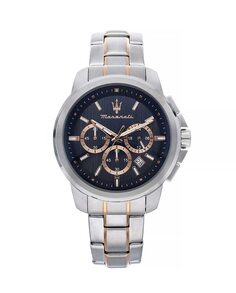 Мужские часы Successo R8873621008 со стальным и серебряным ремешком Maserati, серебро