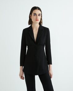 Женский однотонный пиджак с длинными рукавами Yas, черный Y.A.S