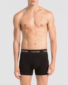 Комплект из трех мужских трикотажных боксеров черного цвета Calvin Klein, черный