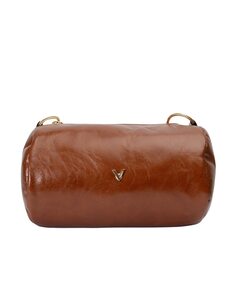 Женская кожаная сумка через плечо Meghan кожаного цвета Vienty, коричневый