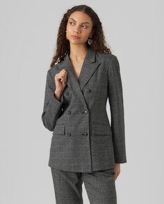Женский пиджак на пуговицах Vero Moda, темно-серый