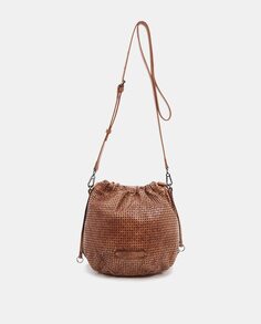 Женская сумка через плечо Summer Song из тисненой кожи коньячного цвета Abbacino, коричневый
