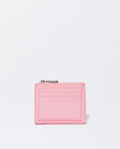 Небольшой женский кошелек на молнии розового цвета Parfois, розовый