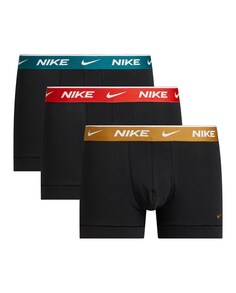 Комплект из 3 трусов с эластичной резинкой на талии Nike, черный