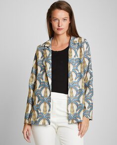 Женский пиджак с пальмовым принтом Trucco, мультиколор