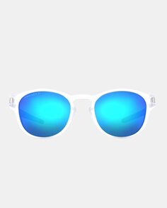 Круглые мужские солнцезащитные очки в прозрачной оправе и поляризационных линзах Oakley, прозрачный