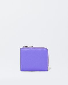 Базовый небольшой женский кошелек на молнии фиолетового цвета Parfois, фиолетовый