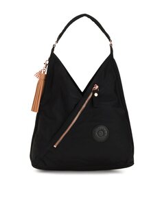 Элегантная женская сумка через плечо черного цвета Kipling, черный