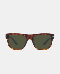Прямоугольные солнцезащитные очки унисекс из ацетата Havana Persol, коричневый