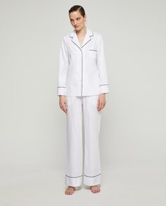 Женская пижама из 100% хлопка с однотонным принтом Mirto, белый
