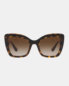 Женские солнцезащитные очки-бабочки, гавана Dolce &amp; Gabbana, коричневый