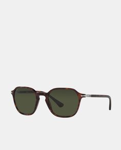 Квадратные солнцезащитные очки из ацетата гаваны Persol, коричневый