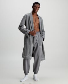 Мужской хлопковый халат Calvin Klein, серый