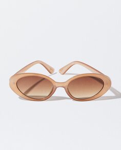 Коричневые женские солнцезащитные очки овальной формы с защитой от ультрафиолета Parfois Parfois, коричневый
