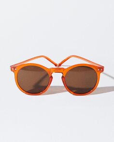 Оранжевые женские солнцезащитные очки круглой формы с защитой от ультрафиолета Parfois Parfois, оранжевый