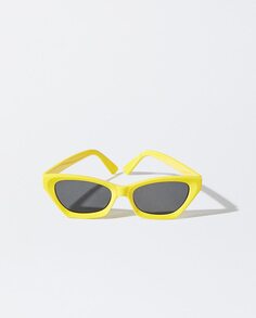 Желтые солнцезащитные очки Parfois с защитой от ультрафиолета и формой кошачьих глаз Parfois, желтый