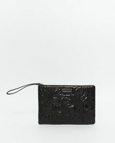 Стеганый кошелек с цветами Sfera, черный (Sfera)