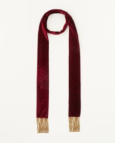 Бархатный шарф Sfera, красный (Sfera)