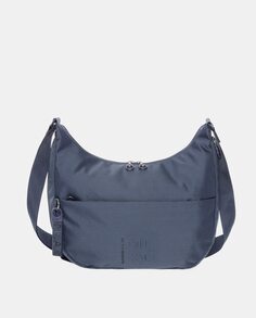 Расширяемая сумка через плечо синего цвета Mandarina Duck, синий