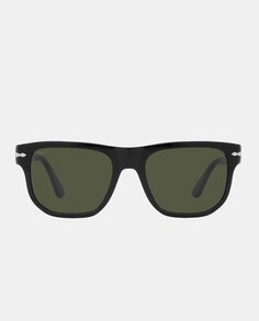 Прямоугольные черные солнцезащитные очки унисекс из ацетата Persol, черный