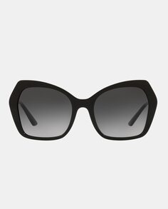 Черные женские солнцезащитные очки из ацетата с геометричным узором Dolce &amp; Gabbana, черный