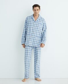 Мужская пижама в клетку Olimpo, синий