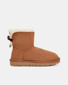 Угги Mini Bailey Bow с меховой подкладкой и атласным бантом UGG, коричневый