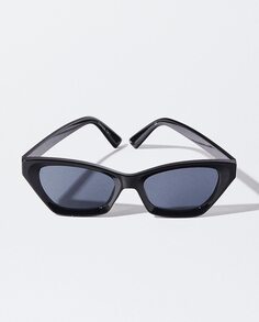Черные женские солнцезащитные очки Parfois с защитой от ультрафиолета и формой кошачьих глаз Parfois, черный