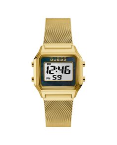 Женские часы Zoom GW0343L2 со стальным и золотым ремешком Guess, золотой