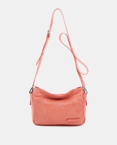 Женская сумка через плечо из кожи кораллового цвета Summer Song Abbacino, коралловый